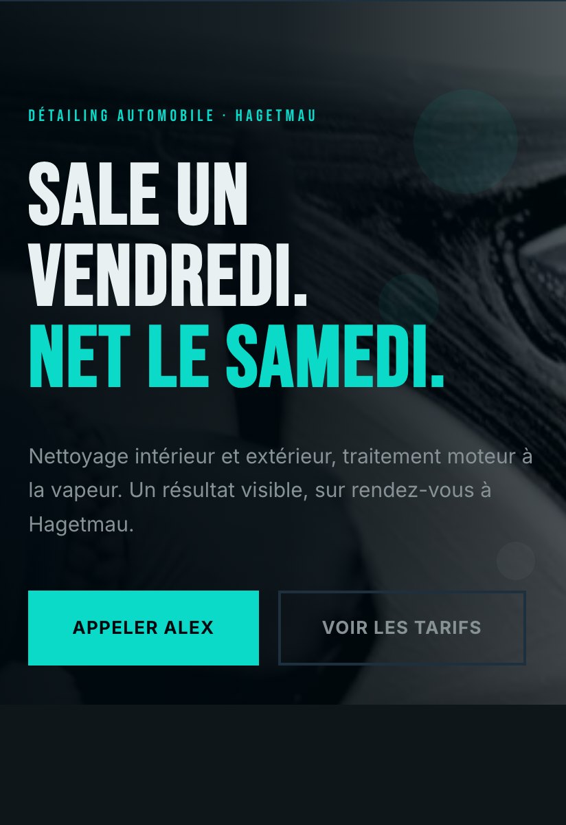 Aperçu du site Net Auto Alex, site réalisé par notre équipe
